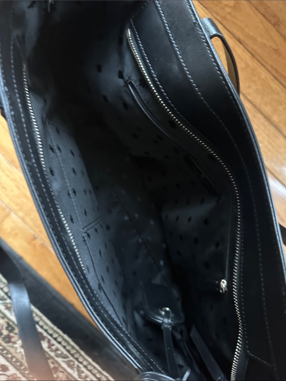 kate spade Black Leather Tote - Picture 5 of 6